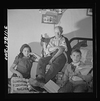 [Untitled photo, possibly related to: Trampas, New Mexico. Grandfather Romero, a member of the family of Juan Lopez, the majordomo (mayor), is ninety-nine years old. He has seen the old world change to the new]. Sourced from the Library of Congress.