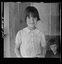 Los Cordovas (vicinity), Taos county, New Mexico. Daughter of a Spanish-American sheepman. Sourced from the Library of Congress.