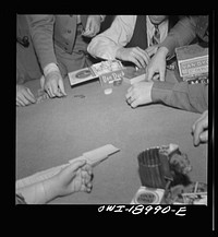 [Untitled photo, possibly related to: Moreno Valley, Colfax County, New Mexico. A poker party at George Turner's ranch]. Sourced from the Library of Congress.