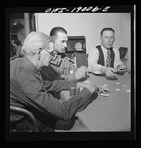 Moreno Valley, Colfax County, New Mexico. A poker party at George Turner's ranch. Sourced from the Library of Congress.