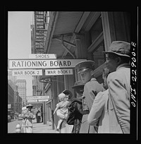 New Orleans, Louisiana. Line at a rationing board. Sourced from the Library of Congress.