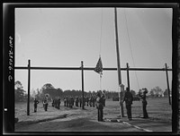 Camp Lejeune, New River, North Carolina. The band of the 51st Composite Battalion, U.S. Marine Corps. Sourced from the Library of Congress.
