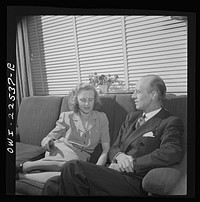 [Untitled photo, possibly related to: Philadelphia, Pennsylvania. Swedish-American vice president of the SKF roller bearing factory with his family. His wife is the daughter of the Swedish minister to the United Nations]. Sourced from the Library of Congress.