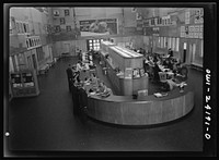 [Untitled photo, possibly related to: Washington, D.C. Interior of the U.S. Information Building]. Sourced from the Library of Congress.