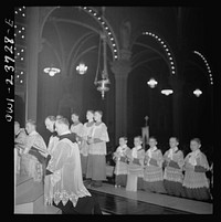 [Untitled photo, possibly related to: Buffalo, New York. Easter high mass at the Corpus Christi church in the Polish community]. Sourced from the Library of Congress.