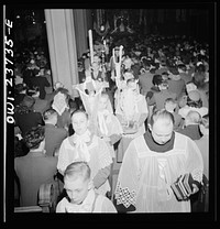 Buffalo, New York. Procession and high mass on Easter at the Corpus Christi church in the Polish community. Sourced from the Library of Congress.