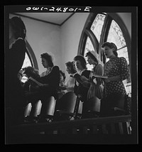 San Augustine, Texas. Choir in the Methodist church on Easter Sunday. Sourced from the Library of Congress.