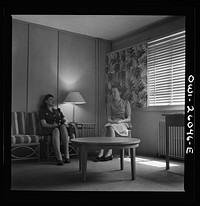 Arlington, Virginia. One of several alcoves off the corridor in Idaho Hall, Arlington Farms, a residence for women who work in the U.S. government for the duration of the war. Sourced from the Library of Congress.