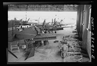 An assembly plant for American fighter warplanes destined for Russia, somewhere in Iran. Sourced from the Library of Congress.