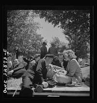 Oswego, New York. A hayride for the United Nations heroes during United Nations week. Sourced from the Library of Congress.
