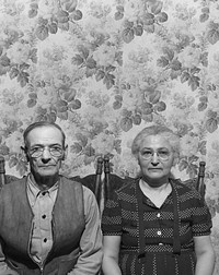 Gloucester, Massachusetts. Mr. and Mrs. Joseph Lopez. They have two boys in the armed forces, six children altogether. He is a fish skinner in the Gorton-Pew fishery. Sourced from the Library of Congress.