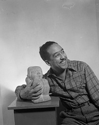 Portrait of Langston Hughes. Sourced from the Library of Congress.