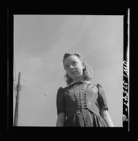 Cincinnati, Ohio. Irma Jean Cochran, eleven year-old daughter of Bernard Cochran, who is a Greyhound bus driver. Sourced from the Library of Congress.