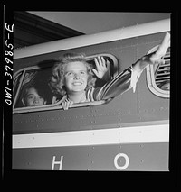 A Greyhound bus trip from Louisville, Kentucky, to Memphis, Tennessee, and the terminals. This girl commutes daily to Memphis where she goes to school. Sourced from the Library of Congress.