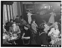 Washington, D.C. In the canteen for enlisted men at the United Nations service center on a Saturday night. Sourced from the Library of Congress.