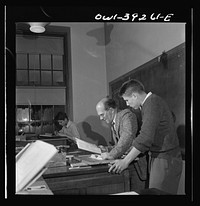 Washington, D.C. A mechanical drawing class at Woodrow Wilson High School. Sourced from the Library of Congress.