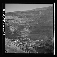 [Untitled photo, possibly related to: Bingham Canyon, Utah. Open-pit workings of the Utah Copper Company]. Sourced from the Library of Congress.