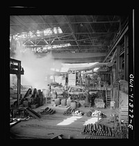 [Untitled photo, possibly related to: Phelps Dodge refining company, El Paso Texas. Interior of the plant]. Sourced from the Library of Congress.