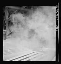 [Untitled photo, possibly related to: Phelps Dodge refining company, El Paso, Texas. Casting copper ingots]. Sourced from the Library of Congress.