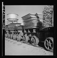 Phelps Dodge refining company, El Paso, Texas. Sheets of copper on conveyors. Sourced from the Library of Congress.