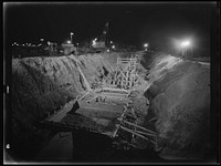[Untitled photo, possibly related to: Columbia Steel Company at Geneva, Utah. Excavating and constructing open hearth furnaces for a new steel mill]. Sourced from the Library of Congress.