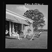 Southington, Connecticut. Southington's nine-hole country club golf course. Membership fee in the club is purposely low (thirty-five dollars a year) so that everyone who enjoys the game may have a chance to play. Sourced from the Library of Congress.