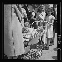 [Untitled photo, possibly related to: Brooklyn, New York. Anniversary Day parade of the Sunday school at the Church of the Good Shepherd]. Sourced from the Library of Congress.