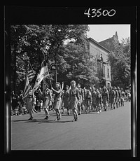 Brooklyn, New York. Anniversay Day parade of the Sunday school of the Church of the Good Shepherd. Sourced from the Library of Congress.