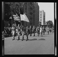 [Untitled photo, possibly related to: Brooklyn, New York. Anniversay Day parade of the Sunday school of the Church of the Good Shepherd]. Sourced from the Library of Congress.