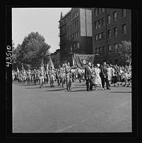 Brooklyn, New York. Anniversary Day parade of the Sunday school of the Church of the Good Shepherd. Sourced from the Library of Congress.
