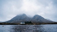 Landscape desktop wallpaper background, Black Rock Cottage at Glen Etive, Scotland