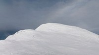 Winter desktop wallpaper background, snowy mountain views in winter