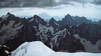 Winter desktop wallpaper background, Aiguille du Midi