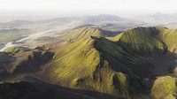 Mountain desktop wallpaper background, scenic view of the highland