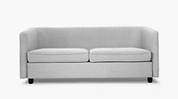 Gray sofa in modern design