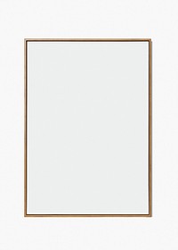 Minimal wood frame with design space