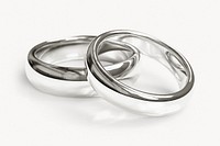 Couple ring, silver luxurious accessory design