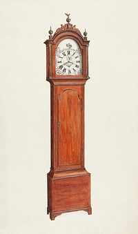 Clock (ca. 1935) by Nicholas Gorid. Original from The National Galley of Art. Digitally enhanced by rawpixel.