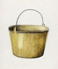 Fire Water Pail (ca. 1936) by Herbert Marsh. Original from The National Gallery of Art. Digitally enhanced by rawpixel.