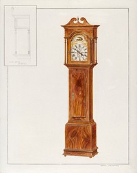 Grandfather's Clock, Timepiece (c. 1937) by Francis Law Durand. Original from The National Gallery of Art. Digitally enhanced by rawpixel.