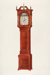 Grandfather's Clock (c. 1937) by Francis Law Durand. Original from The National Gallery of Art. Digitally enhanced by rawpixel.