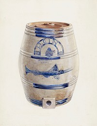 Holland Gin Keg (ca. 1937) by Charles Caseau. Original from The National Gallery of Art. Digitally enhanced by rawpixel.