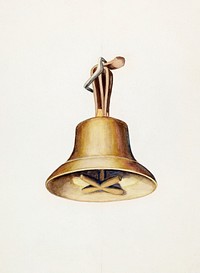 Bell (1935&ndash;1942) by unknown American 20th Century artist. Original from The National Gallery of Art. Digitally enhanced by rawpixel.