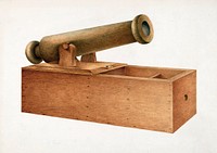 Cannon-shaped Ballot Box (ca. 1941) by Joseph Ficcadenti. Original from The National Gallery of Art. Digitally enhanced by rawpixel.