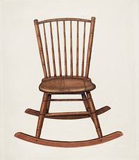 Chair (c. 1937) by Leonard Battee. Original from The National Gallery of Art. Digitally enhanced by rawpixel.