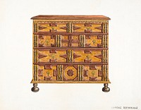 Chest of Drawers (1935&ndash;1942) by Lorenz Rothkranz. Original from The National Gallery of Art. Digitally enhanced by rawpixel.