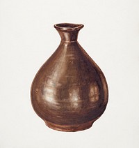 Pottery Jug (ca.1938) by Al Curry. Original from The National Gallery of Art. Digitally enhanced by rawpixel.