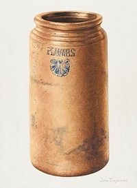 Preserving Jar (ca.1938) by John Tarantino. Original from The National Gallery of Art. Digitally enhanced by rawpixel.