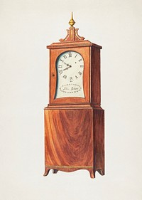 Shelf Clock (c. 1938) by Bernard Gussow & Lorenz Rothkranz. Original from The National Gallery of Art. Digitally enhanced by rawpixel.