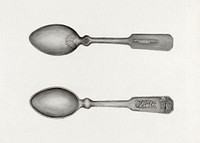 Silver Spoon (1935&ndash;1942) by Florence Stevenson. Original from The National Gallery of Art. Digitally enhanced by rawpixel.